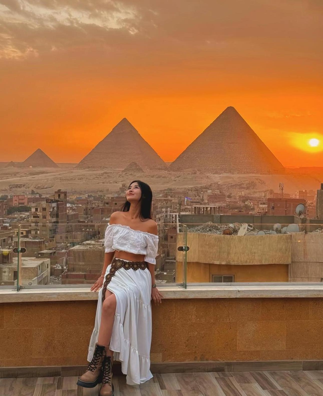 Celia Pyramids View Inn Nazlet el-Sîsi Exterior foto